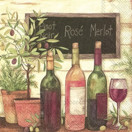 Guardanapo para Decoupage Ihr 33x33cm com 2 Unidades - Vinho Retro