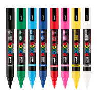Caneta Posca Uniball PC-5BR Ponta Brush 1.0/4.0mm