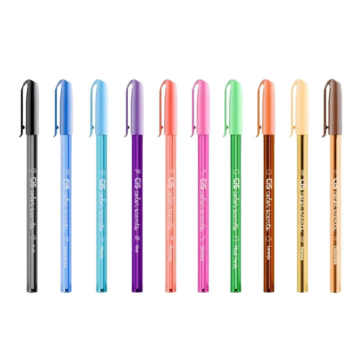 Caneta Esferográfica Color Scents 1.2Mm com Cheirinho com 10 Unidades - Cis