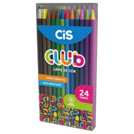 Estojo Lapis de Cor Club com 24 Cores - Cis