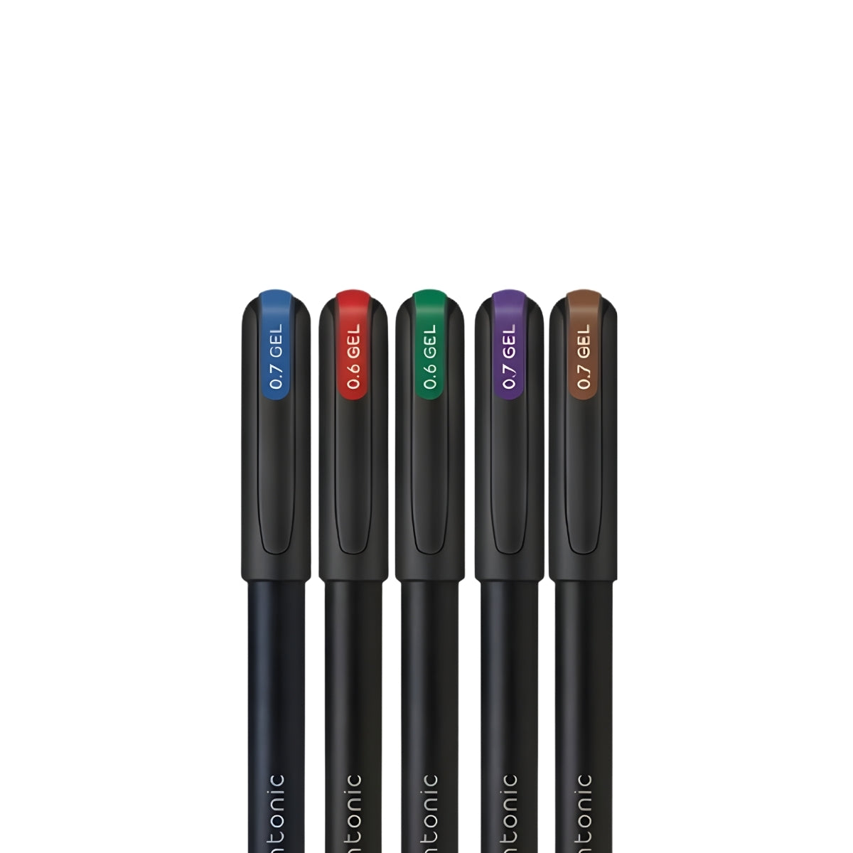 Estojo de Caneta Pentonic Gel 0.6/0.7Mm com 5 Cores - Dark - Cis