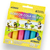 Acricor Cola Relevo Acrilex 6 Cores 20g