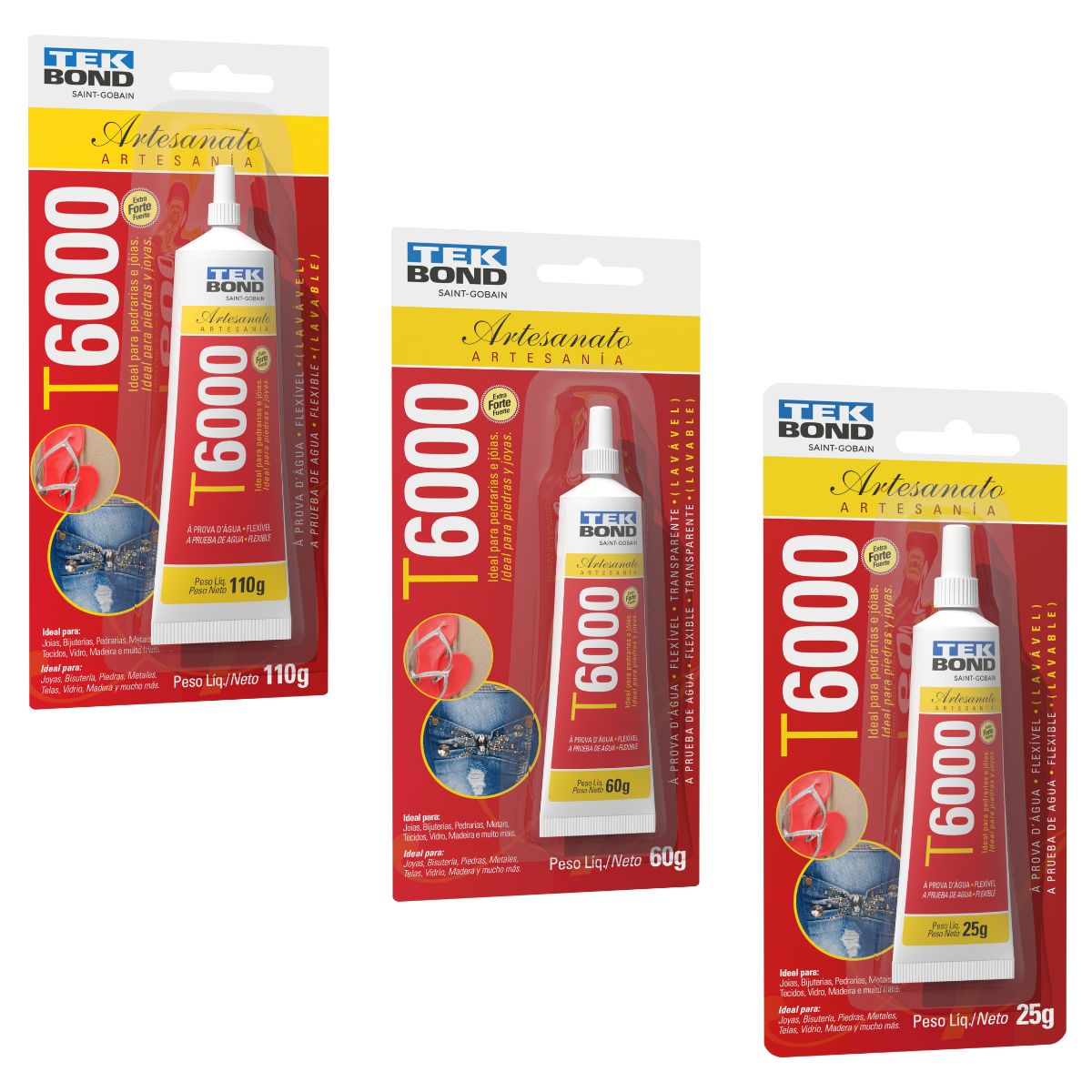 Cola Permanente Artesanato T6000 Tekbond