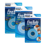 Fita Dupla Face Fixa Tudo Espuma Tekbond Interno/Externo Branco