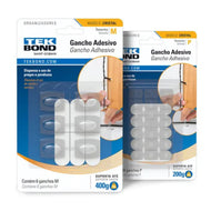 Gancho Adesivo Permanente Tekbond Cristal