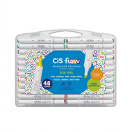 Estojo de Marcador Cis Criativo Flow com 48 Cores