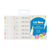 Estojo de Marcador Cis Criativo Flow com 06 Cores - Neon