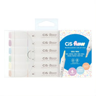 Estojo de Marcador Cis Criativo Flow com 06 Cores - Pastel