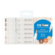 Estojo de Marcador Cis Criativo Flow com 06 Cores - Pele