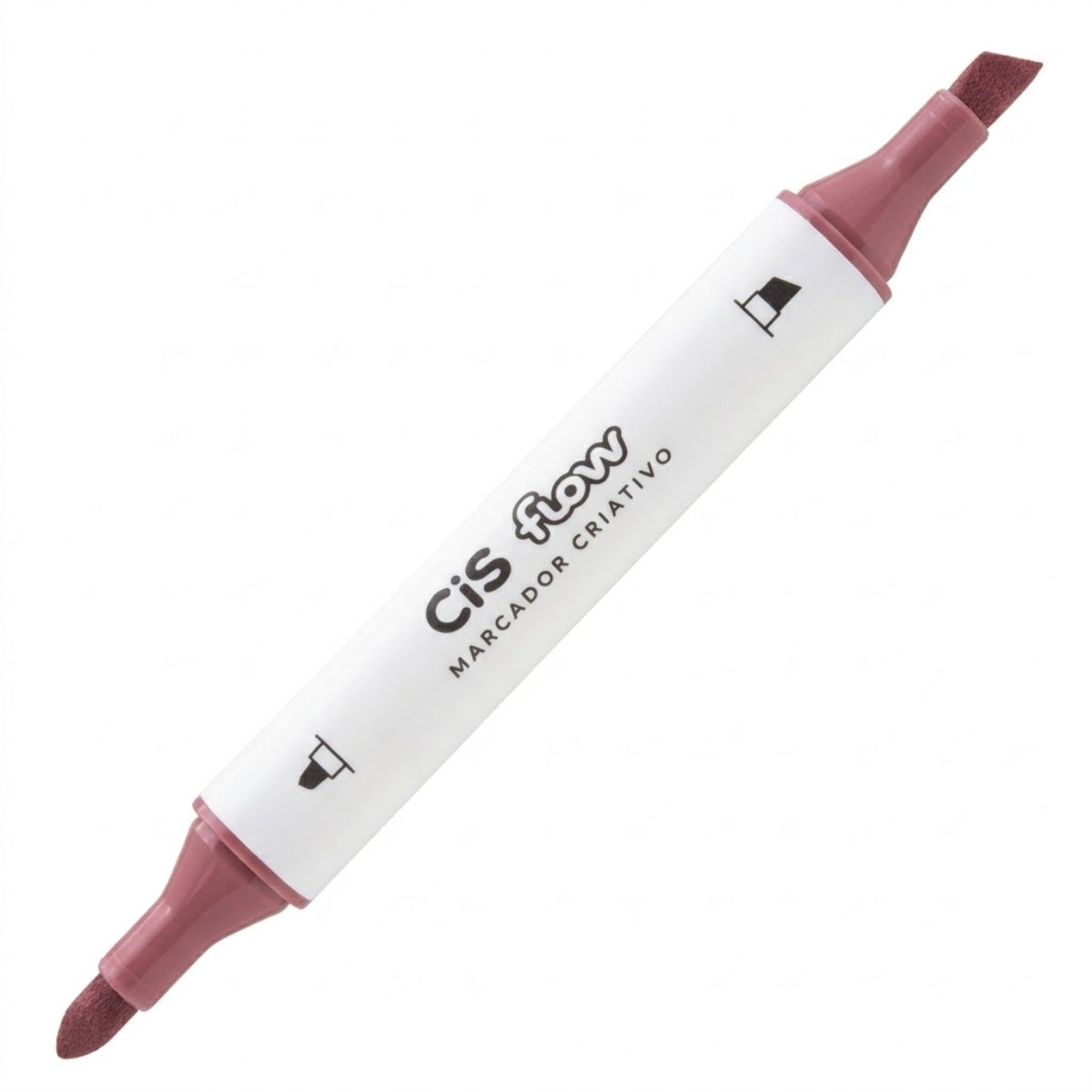 226416-marcador-criativo-cis-flow-ponta-dupla-307-rosa-metalico-549118