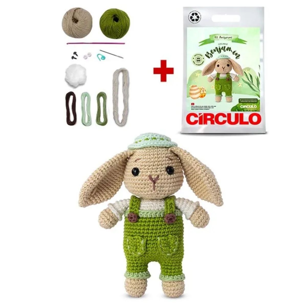 Kit Amigurumi Páscoa 2026 Coelhinho Benjamin 0002 - Círculo