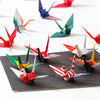 Papel Dobrável Origami 100 Folhas Toyo Orizuru Flag Design Bandeiras 7,5x7,5cm - Miwa