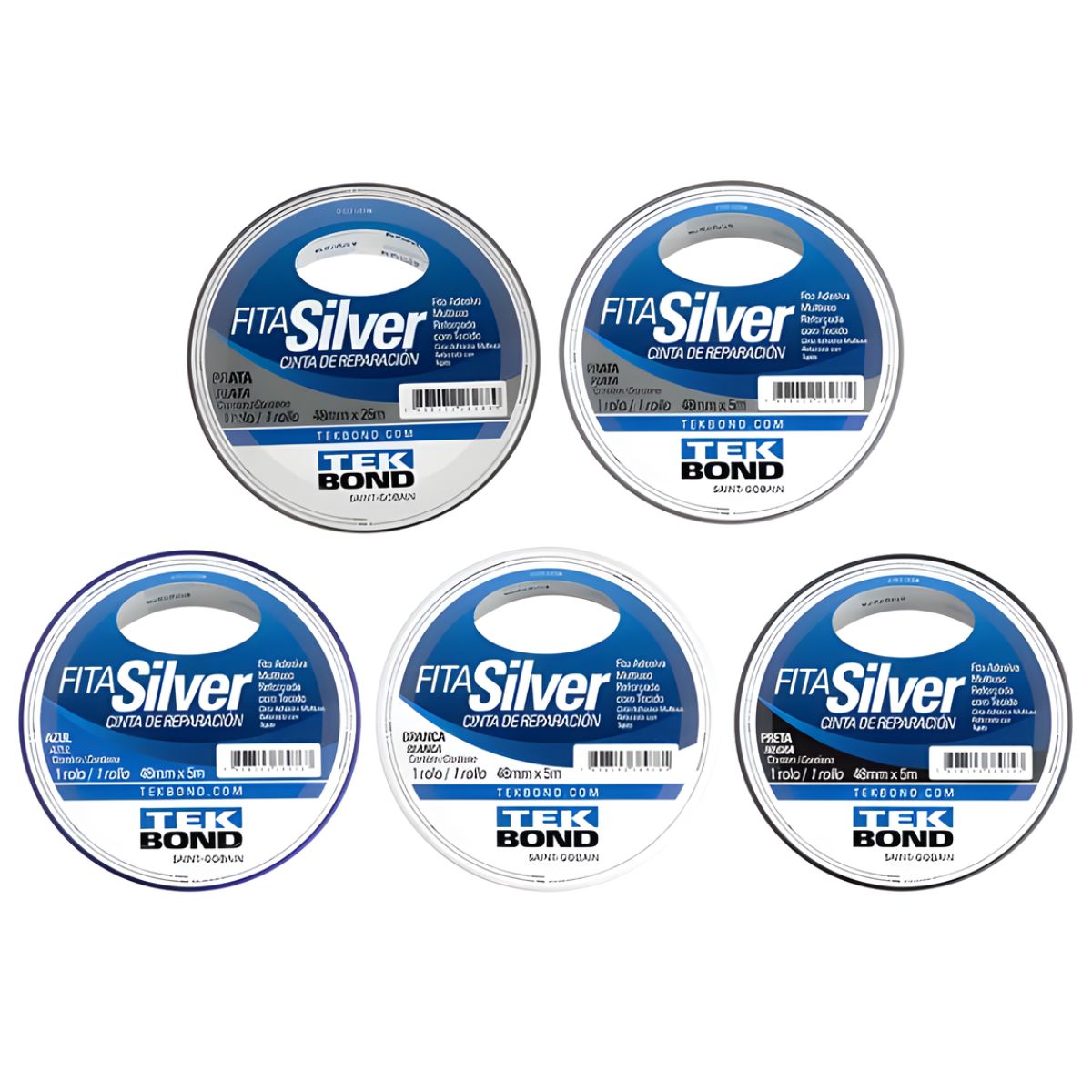 Fita Adesiva Silver Tekbond Multiuso 48mmx05mt