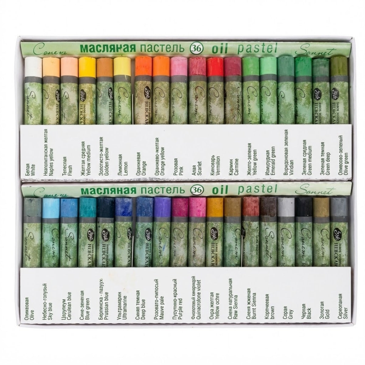Giz Pastel Oleoso com 36 Cores 7041157 - Nevskaya Palitra