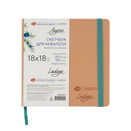 Caderno Sketchbook Ladoga Algodão 300g 18x18cm Peach 252452417 - Nevskaya Palitra