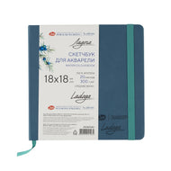 Caderno Sketchbook Ladoga Algodão 300g 18x18cm Blue 252452411 - Nevskaya Palitra