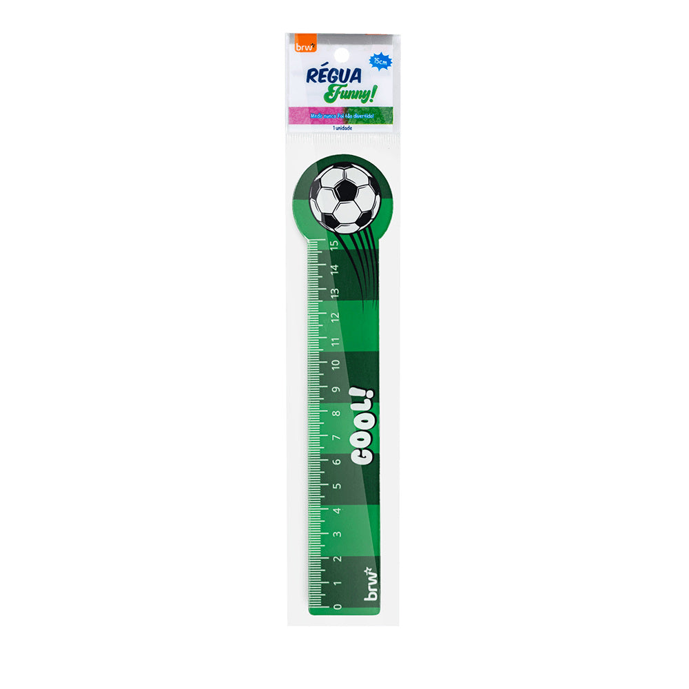 Régua Plástica 15cm Funny para Medição e Traçado - Brw