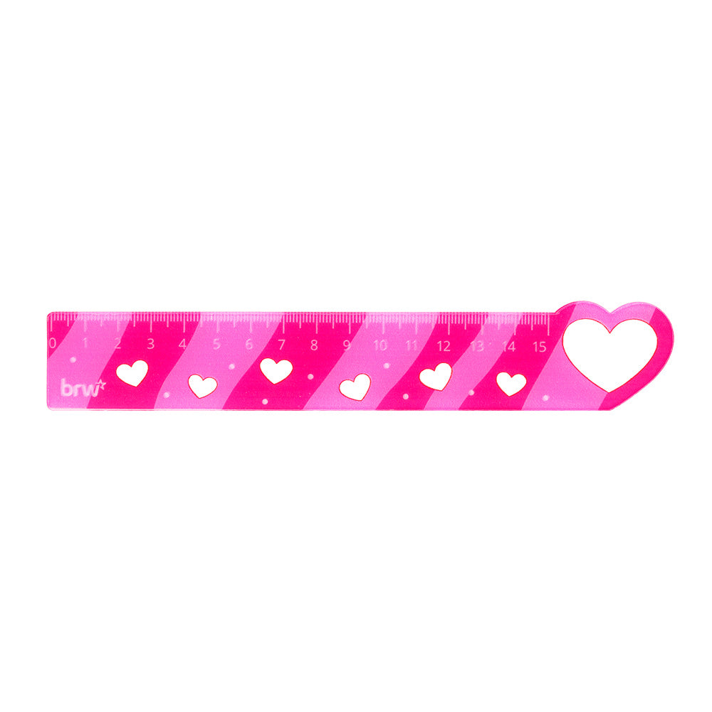 Régua Plástica 15cm Funny para Medição e Traçado - Brw