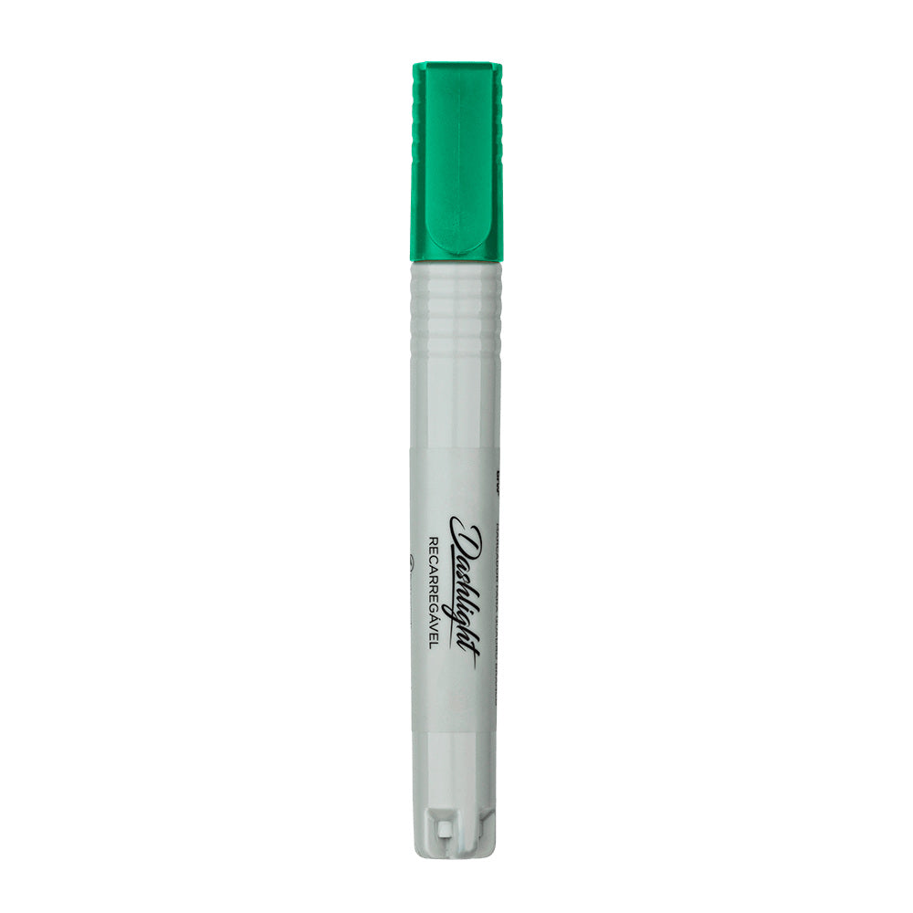 Marcador para Quadro Branco Dashlight Recarregável Ponta Redonda Verde - Brw