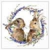 Guardanapo para Decoupage Ambiente 33x33cm com 02 Unidades - Guirlanda de Coelho Páscoa