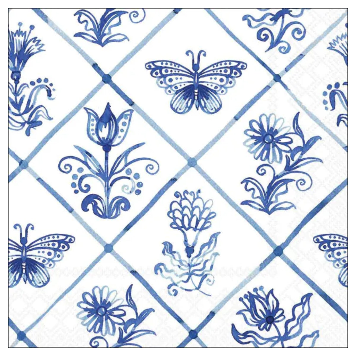 Guardanapo para Decoupage Ambiente 33x33cm com 02 Unidades - Telhas em Forma de Diamante