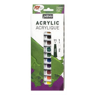 Estojo Tinta Acrílica Pop Art 10ml com 12 Cores - Pebeo
