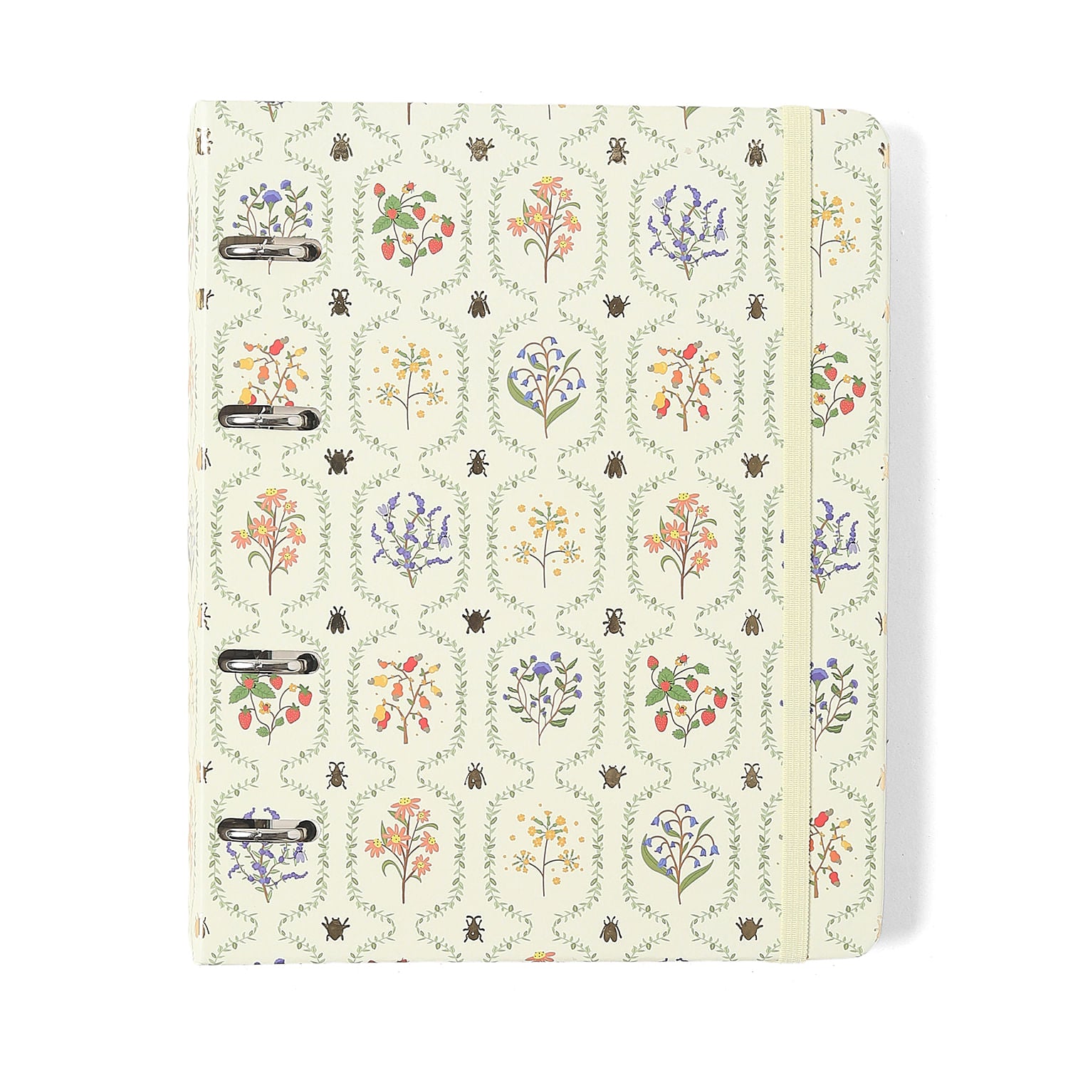 Caderno Criativo Argolado Office Duo Jardim Pautado & Pontado A5 14,8x21cm com 80 Folhas - Off White - Cícero