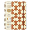Caderno Colegial Espiral Bossa Nova 20x27cm,5cm 1 Matéria 80 Folhas sem Pauta - Boêmia Caramelo - Cícero
