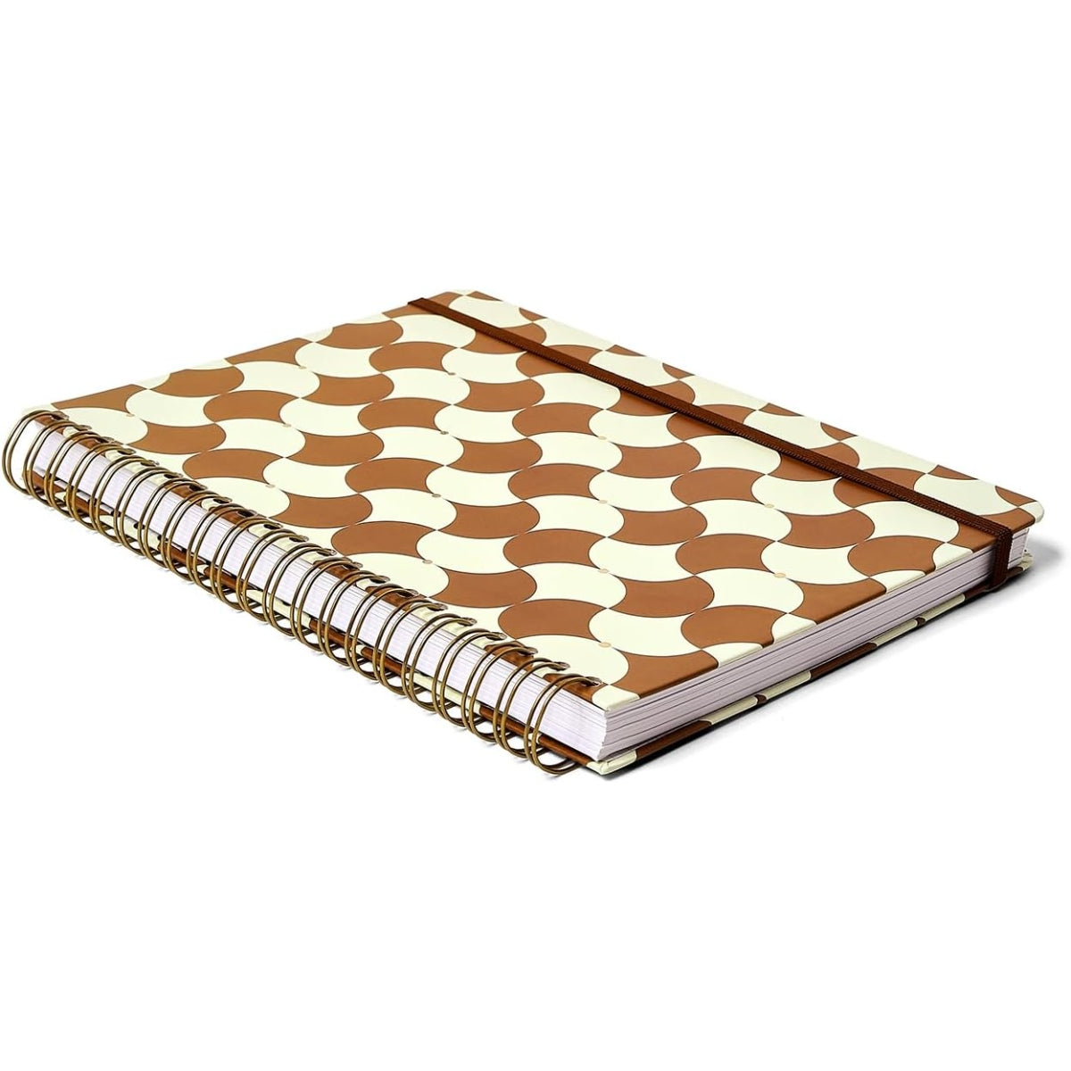Caderno Colegial Espiral Bossa Nova 20x27cm,5cm 1 Matéria 80 Folhas sem Pauta - Boêmia Caramelo - Cícero