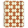 Caderno Colegial Espiral Bossa Nova 20x27cm,5cm 1 Matéria 80 Folhas sem Pauta - Boêmia Caramelo - Cícero