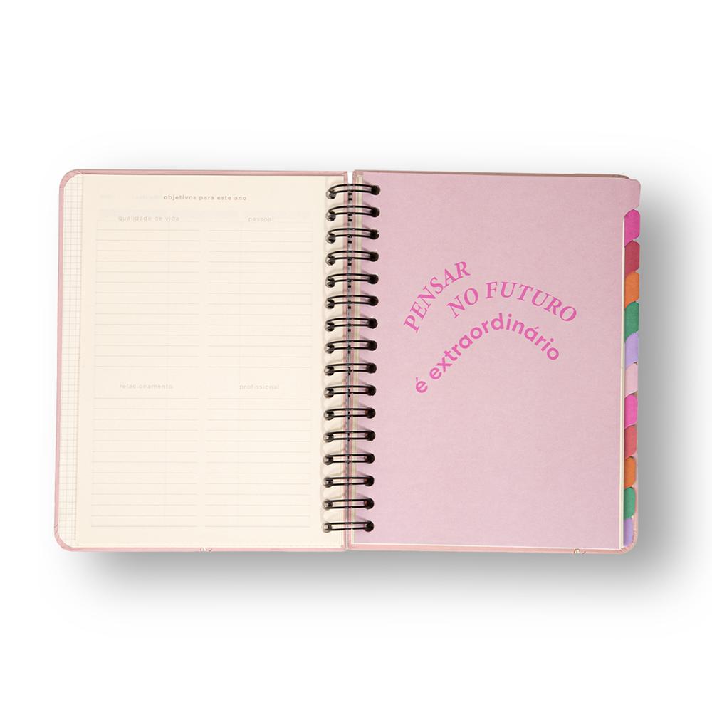 Planner Permanente Wire-o Melissa Semanal Notas A5 14,8x21cm com 100 Folhas - Casinha das Abelhas - Cícero