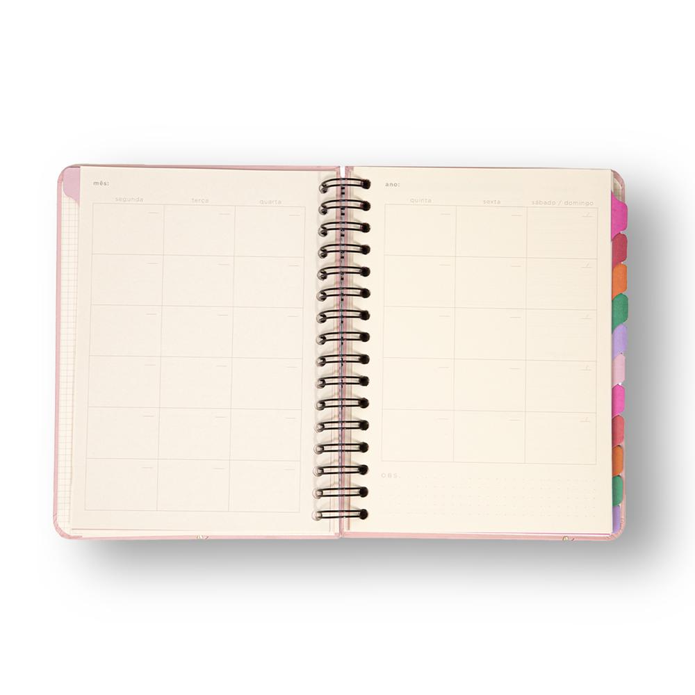 Planner Permanente Wire-o Melissa Semanal Notas A5 14,8x21cm com 100 Folhas - Casinha das Abelhas - Cícero
