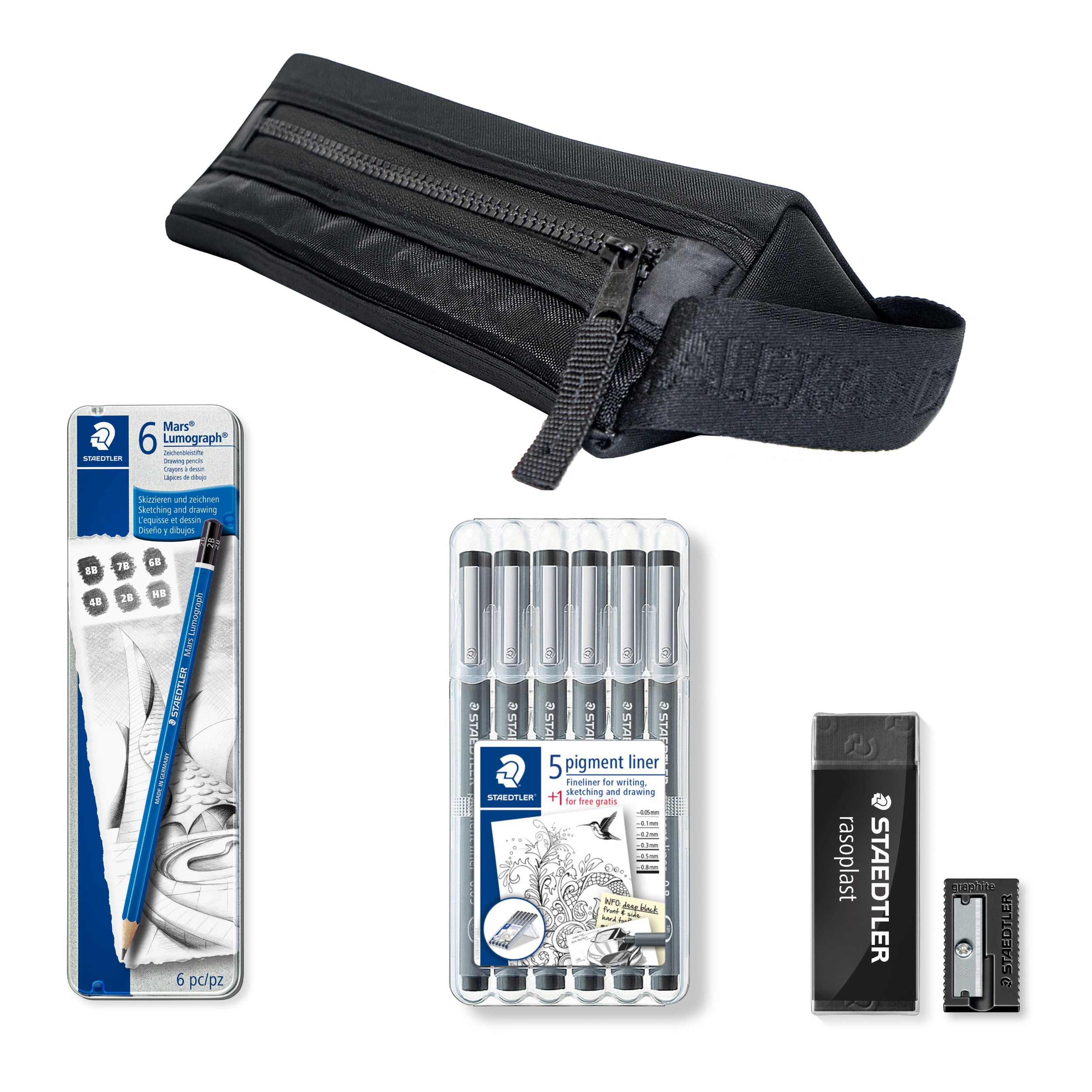 Kit Técnico 01 Estojo Triangular Alexandre Herchcovitch - Staedtler - 4 Itens
