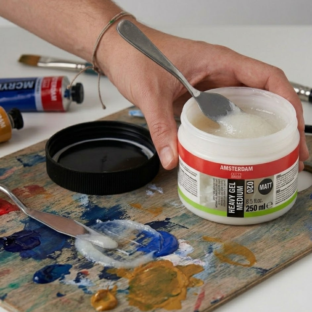 Medium em Gel para Tinta Acrílica Espesso Fosco 250ml Amsterdam 24173020
