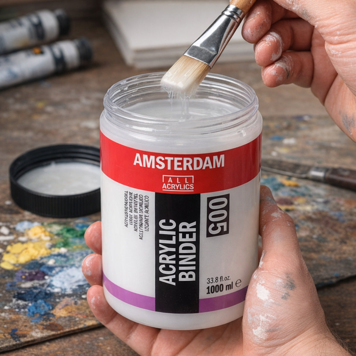 Ligante Acrílico Transparente 1000ml Amsterdam 24193005
