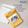 Bloco de Papel Sketch para Desenho Artístico A4 135g/m² com 25 Folhas - Mayart