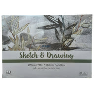 Bloco de Papel Sketch e Drawing/m² Mayart 200g/m² A3 42x29,7cm 12 Folhas