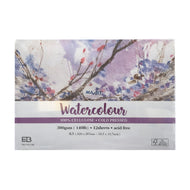 Bloco de Papel Aquarela Mayart 300g/m² A3 29,7x42cm 12 Folhas 100% Cellulose Premium