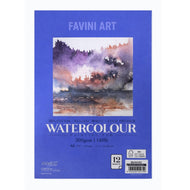 Bloco de Papel Aquarela Mayart 300g/m² A3 42x29,7cm 12 Folhas 35% Algodão 65% Cellulose