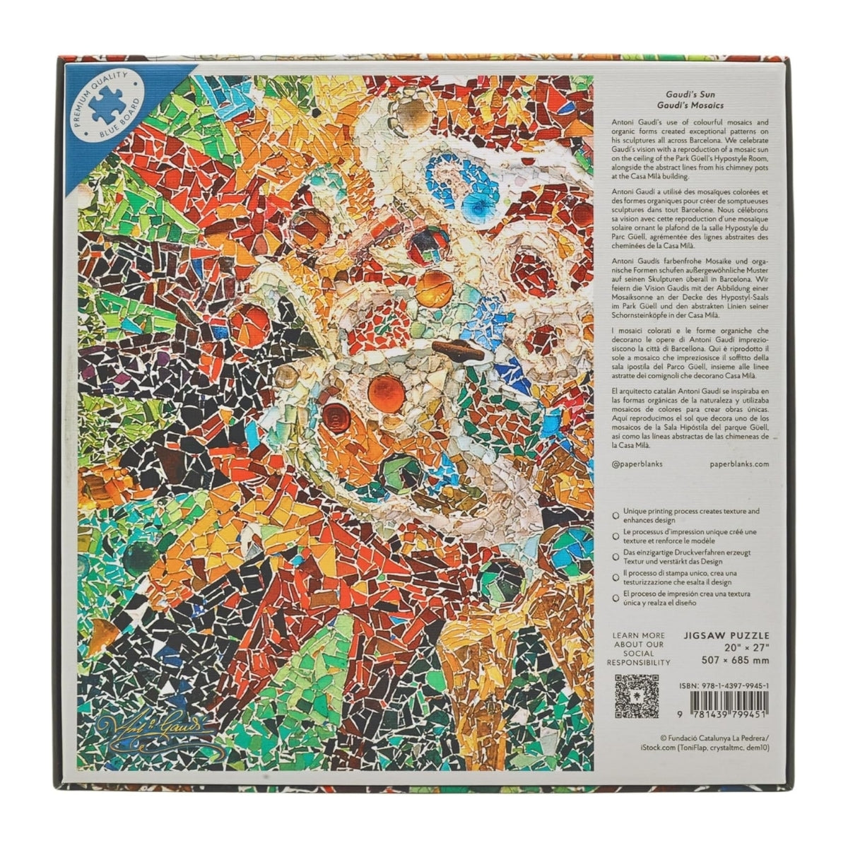 Quebra-cabeça Paperblanks com 1000 Peças 50x70cm 2mm - Pássaro de Fogo Pa9330-5
