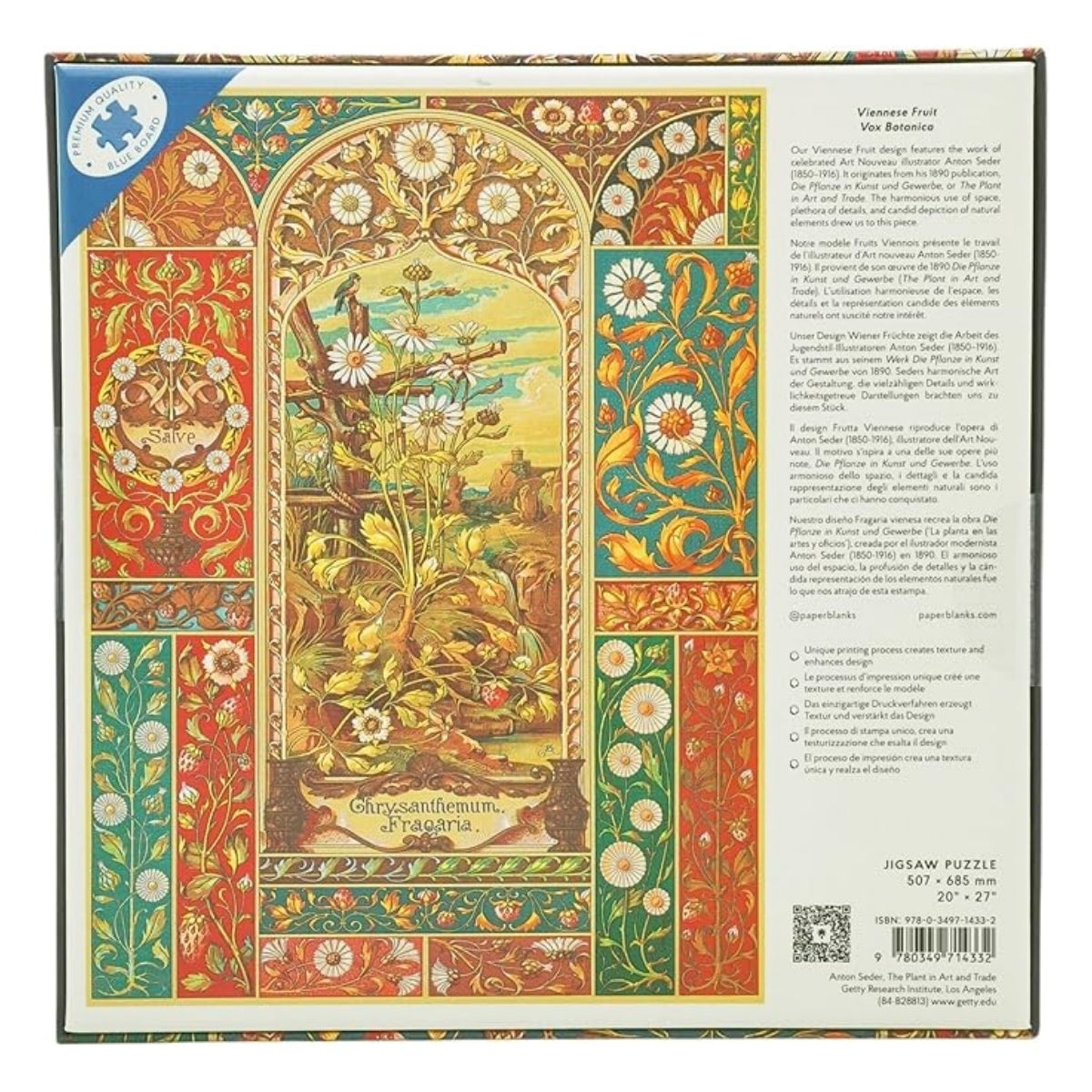 Quebra-cabeça Paperblanks com 1000 Peças 50x70cm 2mm - Pássaro de Fogo Pa9330-5