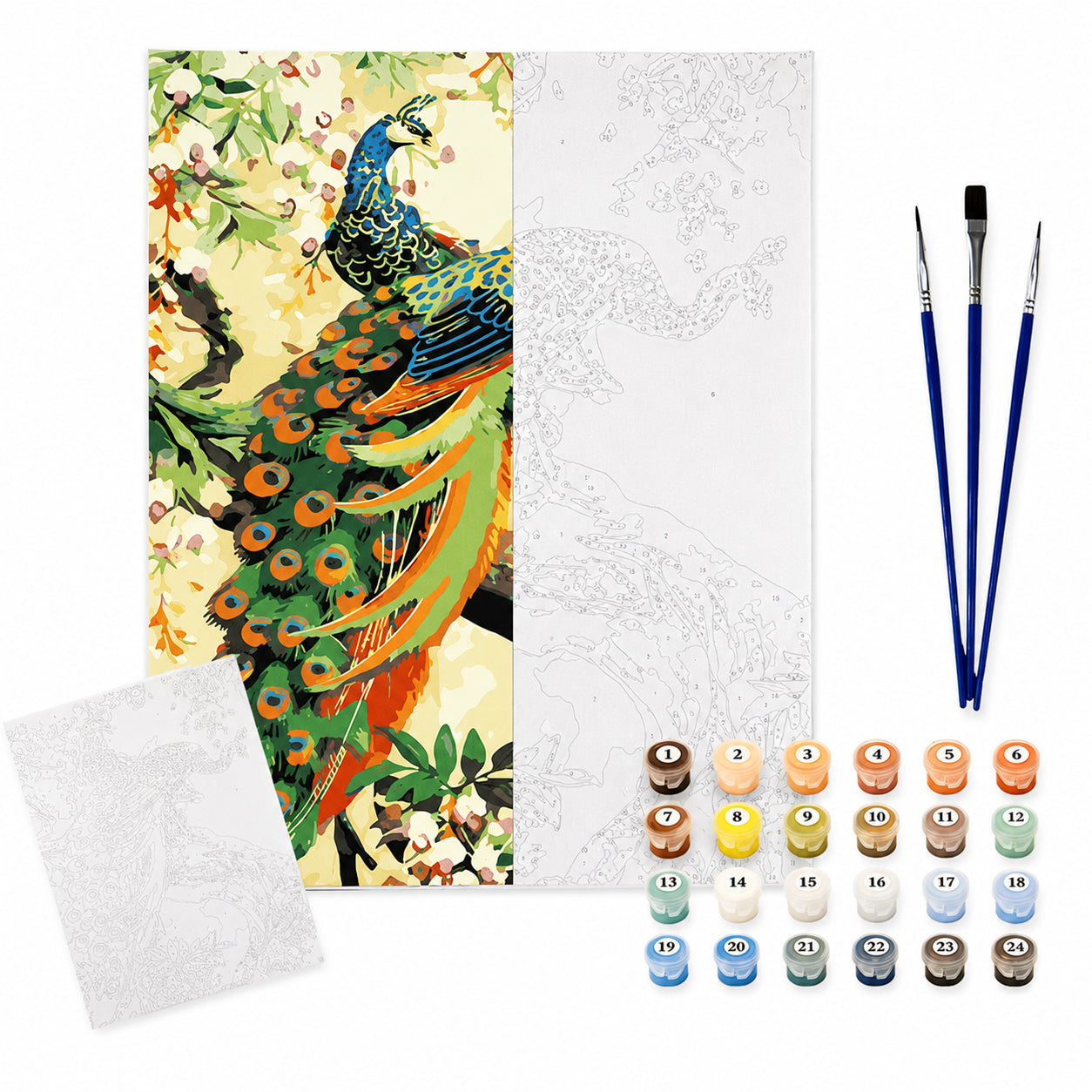 227313-kit-de-tela-para-pintura-numerada-sinoart-40x50cm-pavao-misterioso-586232