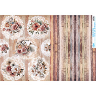 Papel de Seda Vintage 67,5x46cm para Artesanato e Embalagens Psl-078 - Litoarte