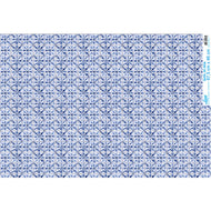 Papel de Seda Azulejo Azul I 67,5x46cm para Artesanato e Embalagens Psl-093 - Litoarte
