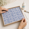 Papel de Seda Azulejo Azul I 67,5x46cm para Artesanato e Embalagens Psl-093 - Litoarte