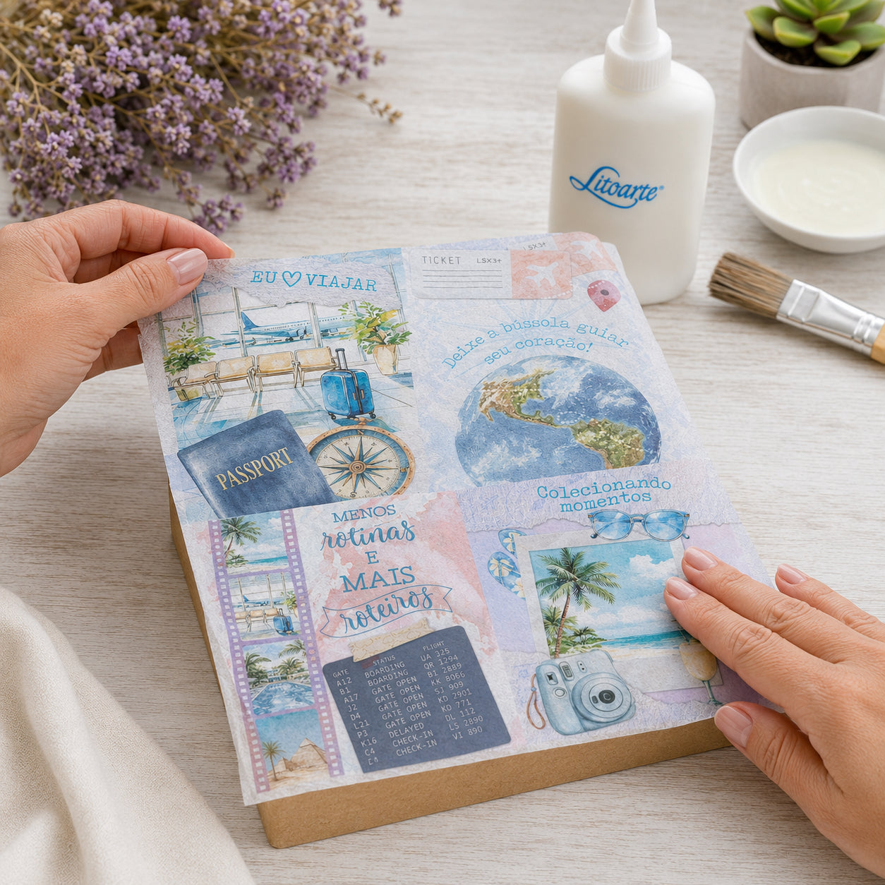 Papel de Seda Mini Pct 5 33x22,8cm para Artesanato e Embalagens Pslm-013 - Litoarte