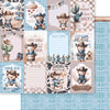 Papel para Scrapbook Dupla Face Ursinho Cowboy 30,5x30,5cm para Scrapbook e Papelaria Criativa Sd-1401 - Litoarte