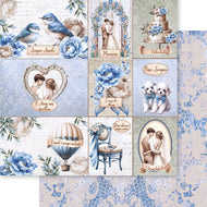 Papel para Scrapbook Dupla Face Felizes para Todo o Sempre 30,5x30,5cm para Scrapbook e Papelaria Criativa Sd-1405 - Litoarte
