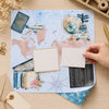 Papel para Scrapbook Dupla Face Viajando Pelo Mundo 30,5x30,5cm para Scrapbook e Papelaria Criativa Sd-1418 - Litoarte