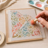 Stencil Art Arabesco Cantoneira Ii 14x14cm para Pintura Decorativa e Artesanato Sta-048 - Litoarte